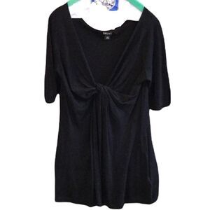 DKNY cashmere/silk tunic black sweater dress